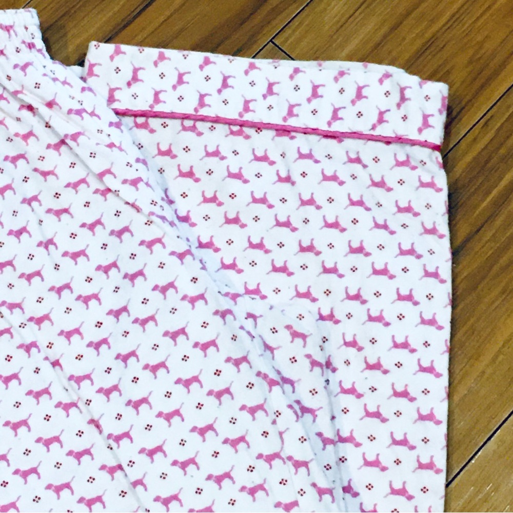 Victoria secret Pink white dog pattern Pajama Pants flannel cotton cozy - Picture 9 of 11